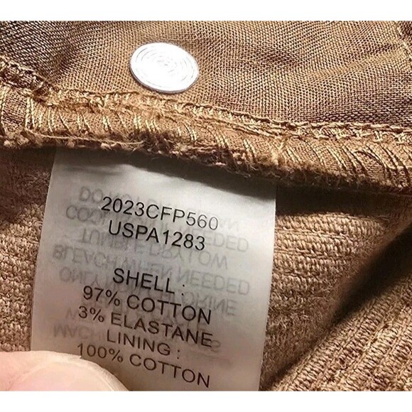 Universal Standard Cassidy High Rise Straight Corduroy Pants Size 0 Brown - Picture 8 of 10